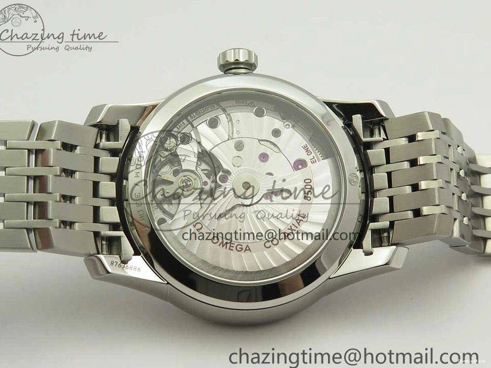 0512 De Ville Hour Vision 41mm SS VSF 1:1 Best Edition White Dial on SS Bracelet A8500 Super Clone Casual 7946
